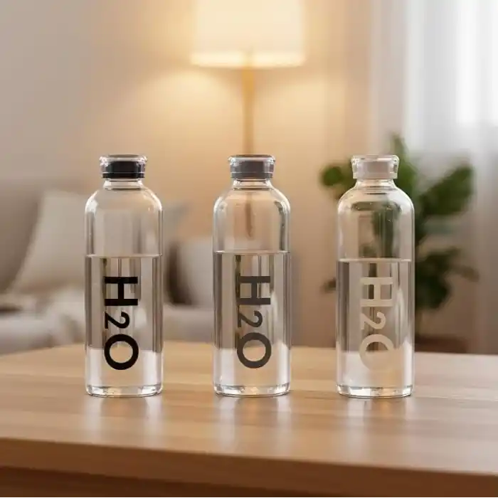 Deconox 1000 ml Renkli Kapaklı Borosilikat Cam Matara, Sızdırmaz Çevirmeli Vakumlu Kapaklı Suluk, Isıya Dayanıklı Geniş Ağızlı Detoks ve Su Şişesi (BPA İçermez) (BEYAZ)