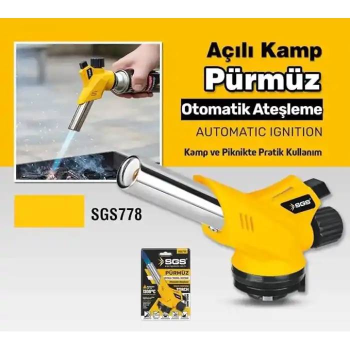 Sgs Torch Açılı Kamp Pürmüz Başlığı