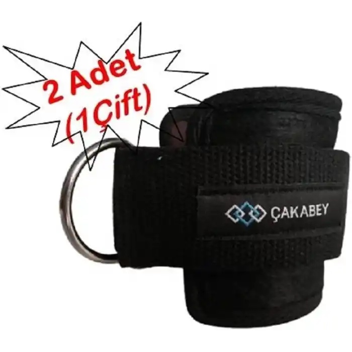 Ankle Straps Fitness Ayak Bileği Ağırlık Çalışma Kemeri Cable Kickback Bilek Aparatı Sağ/sol Takım Siyah