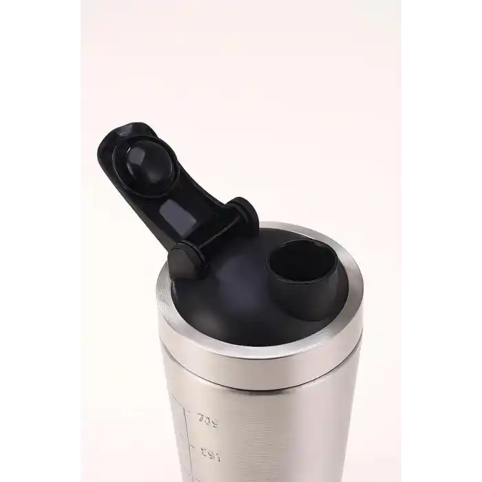304 Çelik 739 ml Ölçekli Sporcu Suluğu Protein Shake ve Smoothie Matarası mt139