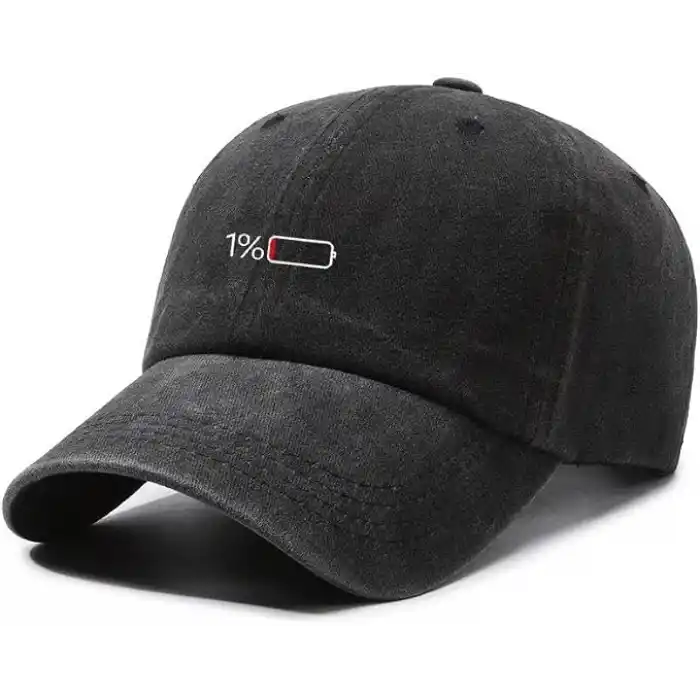 Valkyrie Low Battery Şapka Unisex Vintage Pamuk Ayarlanabilir Baseball Cap Minimal Tasarım Şapka