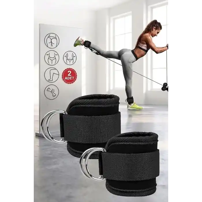 Spor Byfit D Halkalı Ayak ve El Bileği için Ağırlık Çekiş Kayışı
