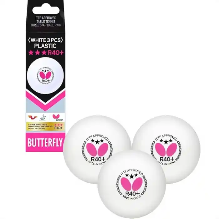 Butterfly 85144S R40+ 3 Yıldız ITTF Onaylı 3lü Masa Tenisi Maç Topu