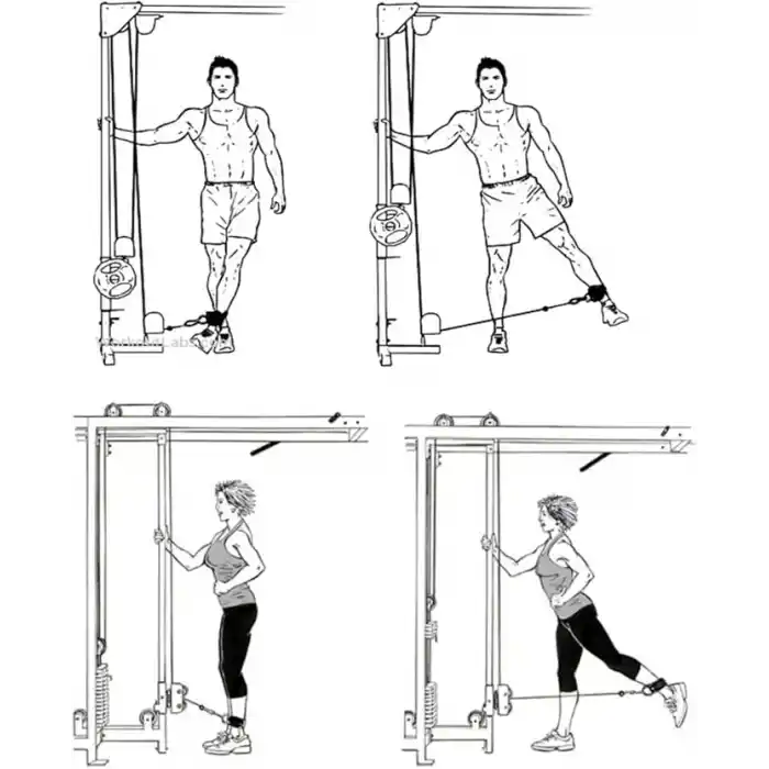 Spor Byfit D Halkalı Ayak ve El Bileği için Ağırlık Çekiş Kayışı