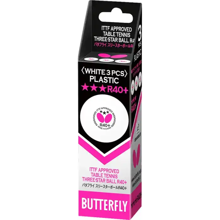 Butterfly 85144S R40+ 3 Yıldız ITTF Onaylı 3lü Masa Tenisi Maç Topu