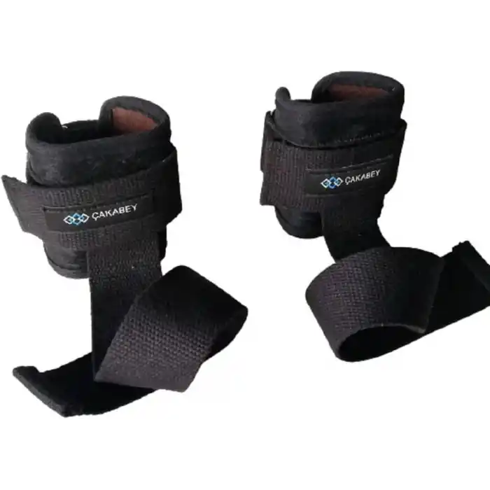 Lifting Straps Siyah Ağırlık Kaldırma Straps Pro Bilek Destekli 1 Çift Bar Kaldırma Kayışı