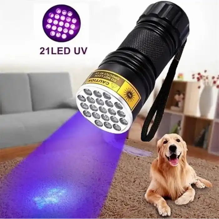 Valkyrie 21 LED 395nm Güneş Işığı Eltraviyole UV El Feneri - Siyah Fener - Evcil Hayvan Otel Ev Temizlik Para Taş Mücevherat