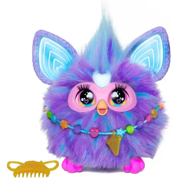 Furby Mor İnteraktif Pelüş Oyuncak - İngilizce versiyonu
