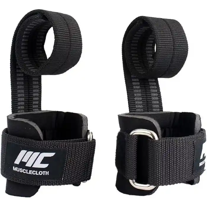 MuscleCloth Big Grip Pro Lifting Straps Siyah