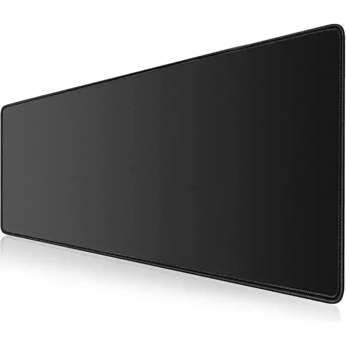 Klasse Pro Black Edition - Dikişli Kenar 70x30, 90x40, 100x50 ve 120x60 cm Oyuncu Gaming Mouse Pad (Siyah, 90x40 cm)