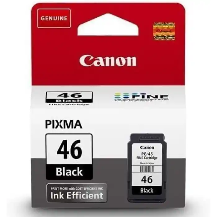 Canon PG-46 Orijinal Siyah Mürekkep Kartuşu, 400 Sayfa Baskı (9059B001)