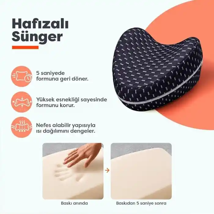 Visco Planet Ortopedik Bacak Arası Yastığı Destekli Pozisyon Yastığı