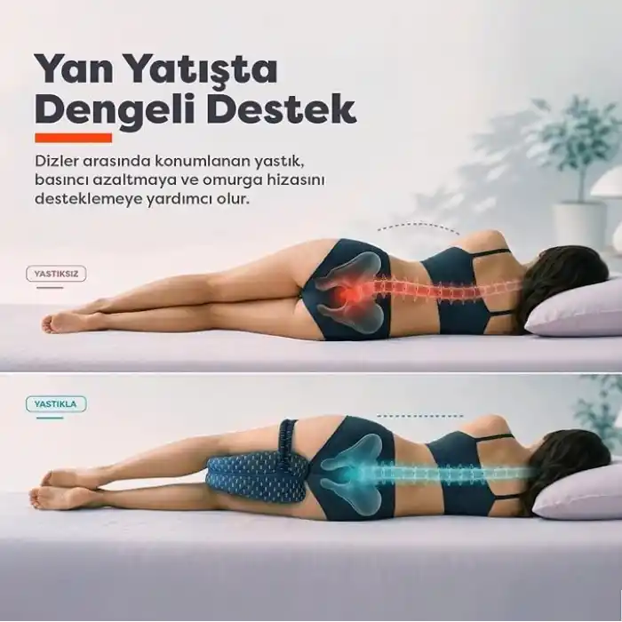 Visco Planet Ortopedik Bacak Arası Yastığı Destekli Pozisyon Yastığı