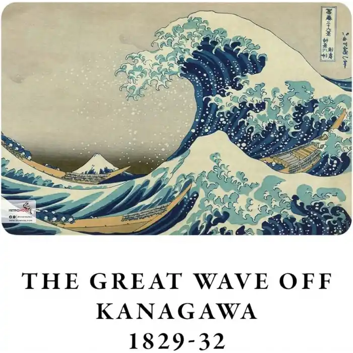 Retronote Hokusai 4lü Defter Seti 1, Mount Fuji Series I, Çizgisiz, 64 Sayfa, 14x21cm