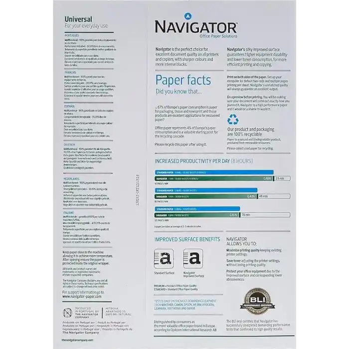 Navigator Fotokopi Kağıdı 80 gr Beyaz A4