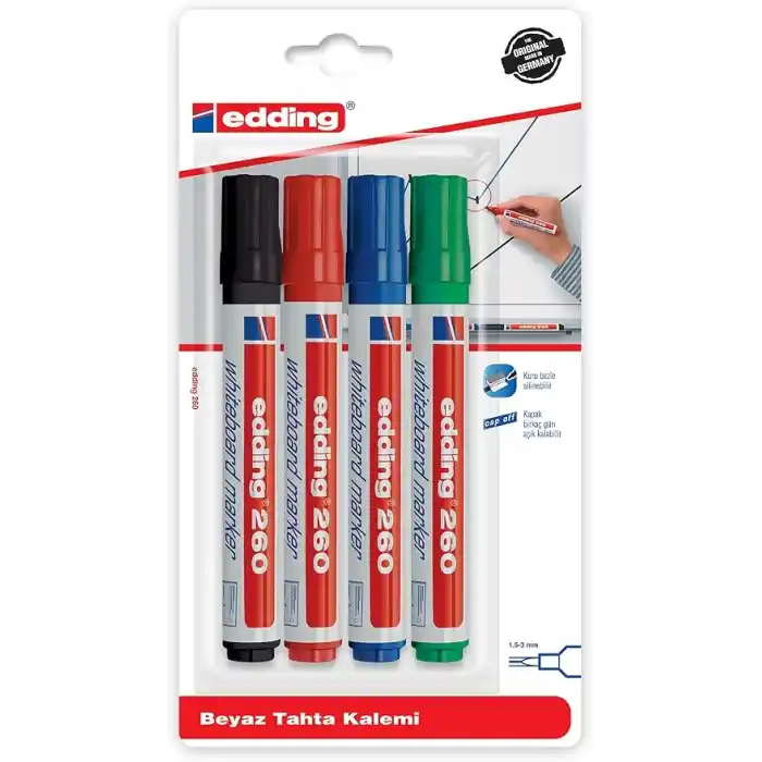 Edding Turkey ED260B499 Edding 260 Beyaz Yazı Tahtası Kalemi