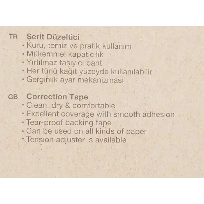Faber-Castell Şerit Düzeltici, 5mm x 12m, Hızlı Kapatıcı, Kuruma Süresi Gerektirmez, Asorti Renkler