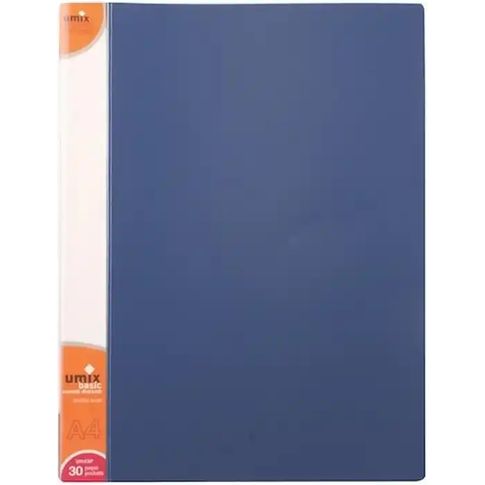 UMIX BASIC SUNUM DOSYASI 30 sayfa kapasiteli LACİVERT
