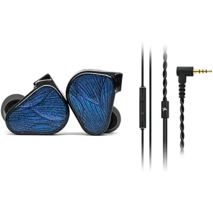 TRUTHEAR x Crinacle Zero: BLUE2 Çift Dinamik Sürücülü Kulak İçi Kulaklık, Çıkarılabilir Kablo (3,5 mm + mikrofon kablosu)
