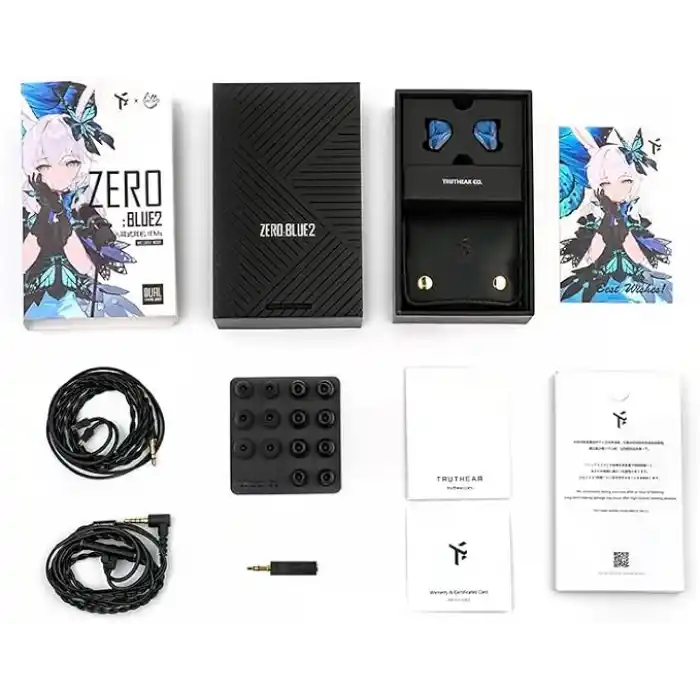 TRUTHEAR x Crinacle Zero: BLUE2 Çift Dinamik Sürücülü Kulak İçi Kulaklık, Çıkarılabilir Kablo (3,5 mm + mikrofon kablosu)