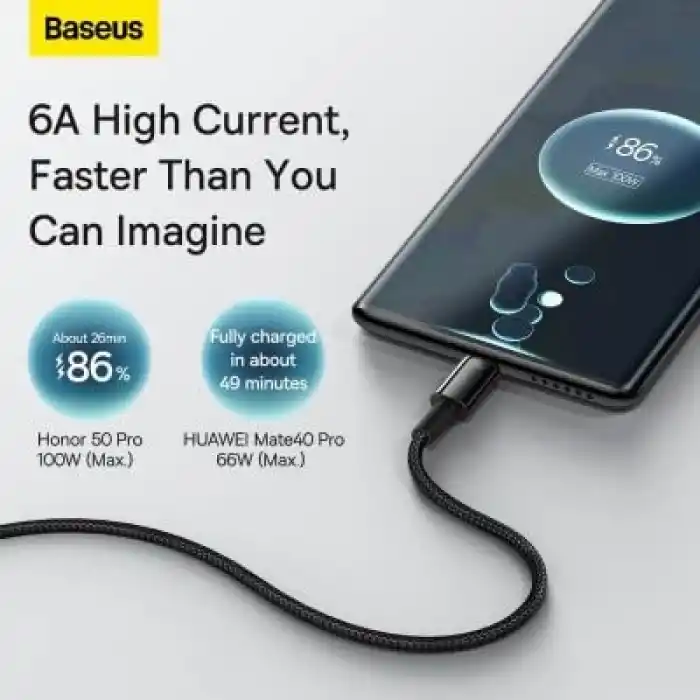 Baseus TngstnGld ŞrjKbl USB-C-C 100W2m-S