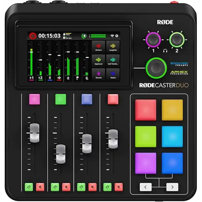 RØDE RodeCaster Duo - Kompakt Entegre Ses Kayıt Stüdyosu, Podcast İçin İdeal