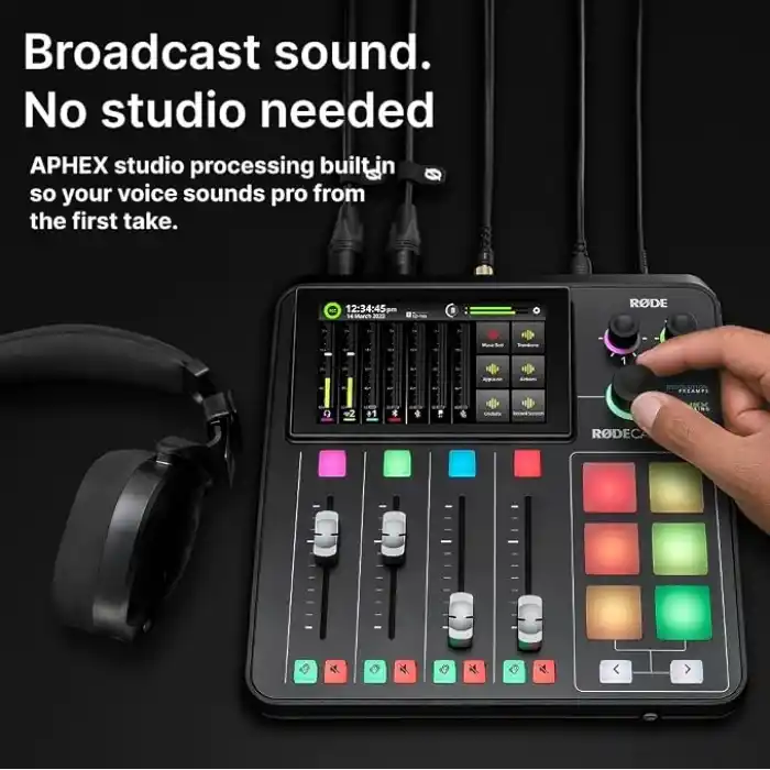 RØDE RodeCaster Duo - Kompakt Entegre Ses Kayıt Stüdyosu, Podcast İçin İdeal