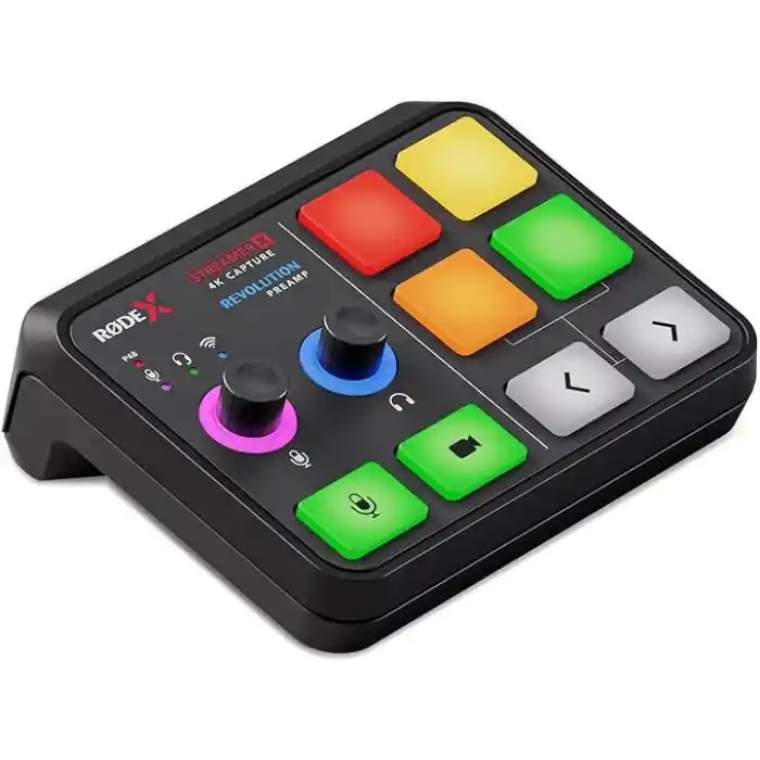 RØDE Streamer X – Profesyonel Entegre Ses Kartı ve 4K Video Capture Kartı, XLR Bağlantılar