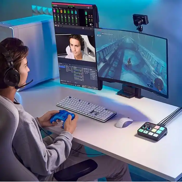 RØDE Streamer X – Profesyonel Entegre Ses Kartı ve 4K Video Capture Kartı, XLR Bağlantılar