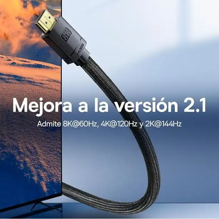 Baseus High Definition Serisi HDMI 8K to HDMI 8K Görüntü Aktarma Kablosu, 1m, Siyah