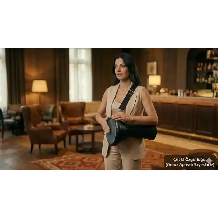 Darbuka Omuz Askısı, Siyah, Ayarlanabilir Askı Kayışı, Darbuka Taşıma Aparatı