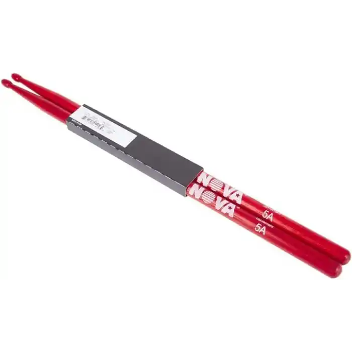 Vic firth Baget(Çift) Nova 5A Wood Red (Kırmızı), Hıckory, 1