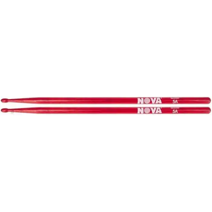 Vic firth Baget(Çift) Nova 5A Wood Red (Kırmızı), Hıckory, 1