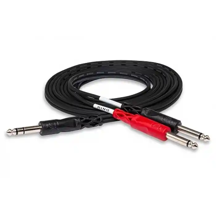 Hosa 1/4 inç TRS (M) - Dual 1/4 inç TS (M) Insert Kablo 1 m (STP-201)