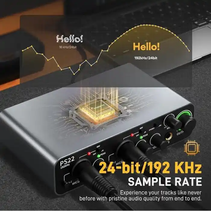 MAONO PS22 10 kanallı USB ses arabirimi