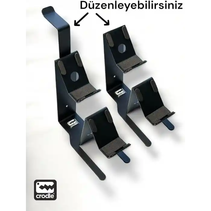 Duvara Monte Edilebilen Masaüstü Metal Siyah Gaming Ps4 Ps5 Xbox Joystick Controller Tutucu Ve Kulaklık Stand