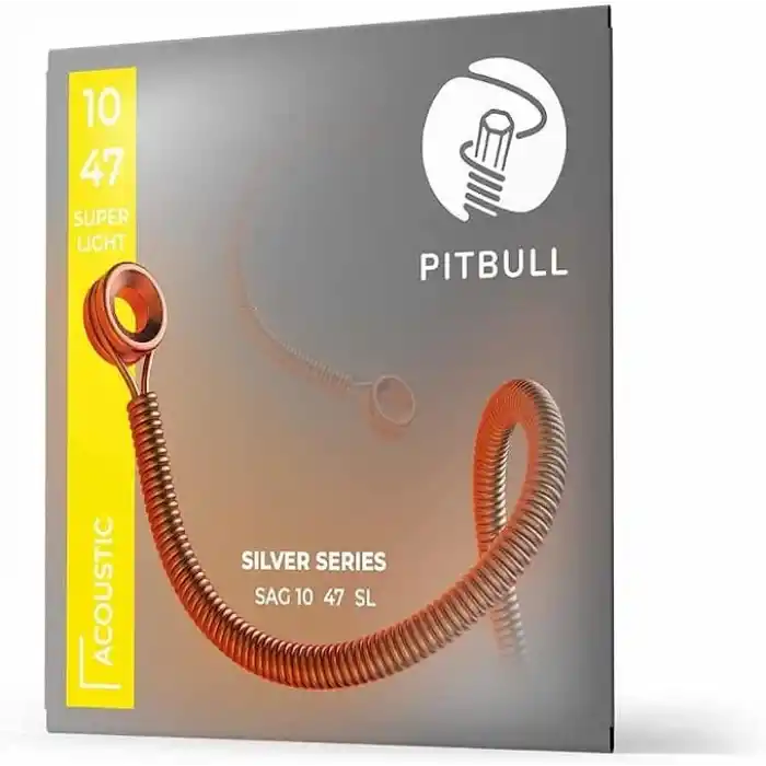 Pitbull Strings Silver Series SAG 10-47 SL Takım Tel Akustik Gitar Teli 010-047
