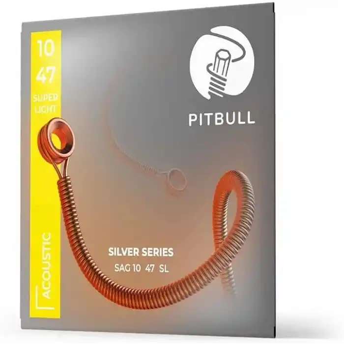Pitbull Strings Silver Series SAG 10-47 SL Takım Tel Akustik Gitar Teli 010-047