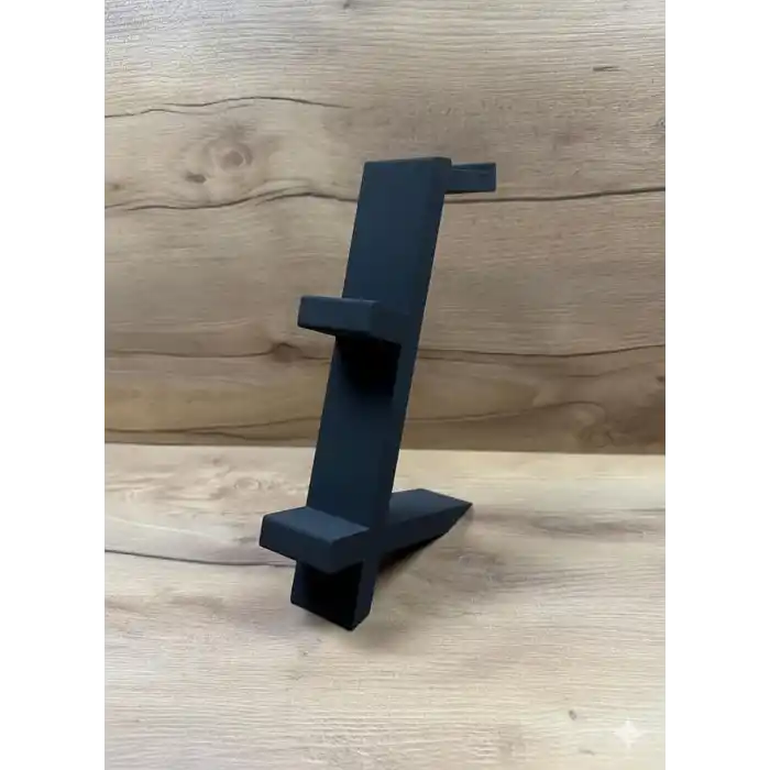 PS5 DualSense 2’li Oyun Kolu ve Kulaklık Standı Siyah Renk | 3D Baskı Şık Dikey Tutucu (21.5x18x4 cm)