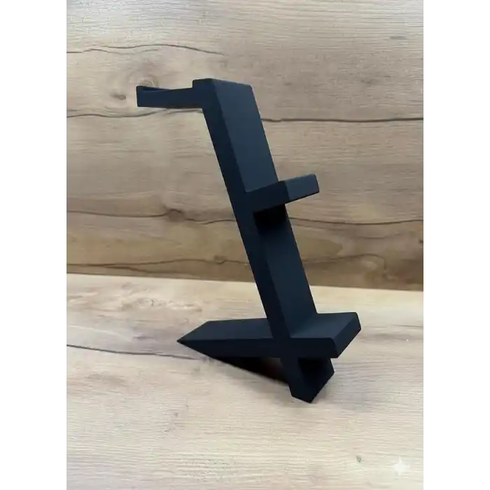 PS5 DualSense 2’li Oyun Kolu ve Kulaklık Standı Siyah Renk | 3D Baskı Şık Dikey Tutucu (21.5x18x4 cm)