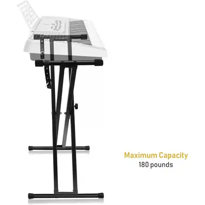 Pro Serisi Ayarlanabilir X Stili Piyano Klavyesi Ağır Hizmet Tipi Premium Stand (Çift Destekli X Stil Klavye)