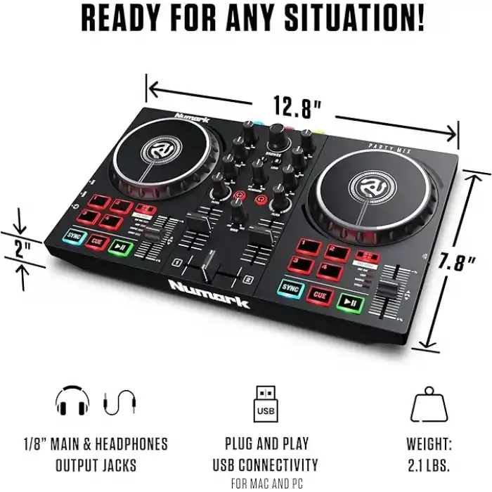 Numark Party Mix II Dahili Işıklı DJ Kontrolör