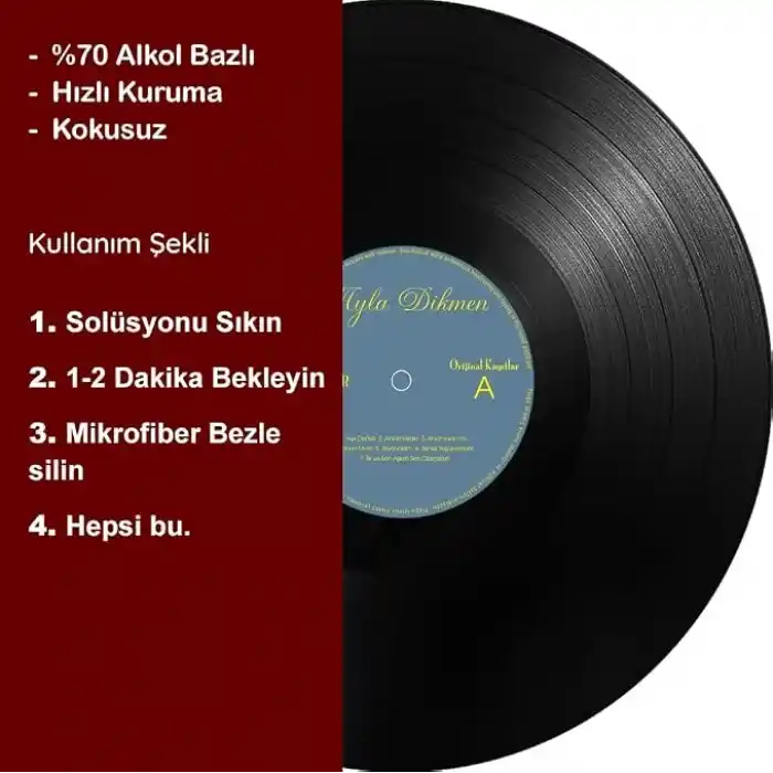 Plak Temizleme Solüsyonu (Pikap Temizleme) | 500 ML