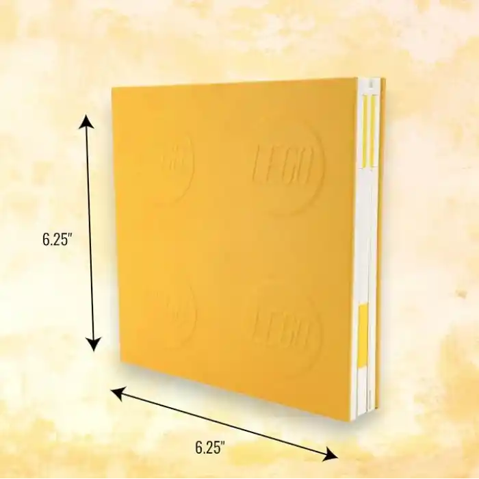 LEGO 53565 not defteri, kilitlenebilir, jel kalemli, sarı