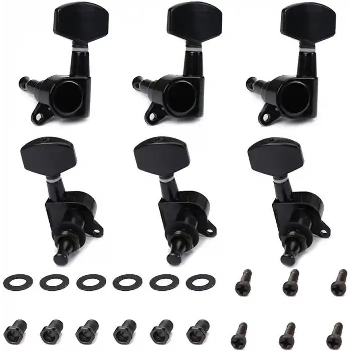Fluid Mha10B Akustik Gitar Burgusu 3+3 Set + Vida Somun Pul
