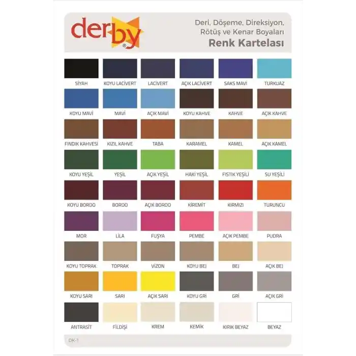 Derby Special Deri Boyası 100 Ml Mont Eşya Çanta Kemer Cüzdan Ayakkabı Deri Boyası, Kırmızı