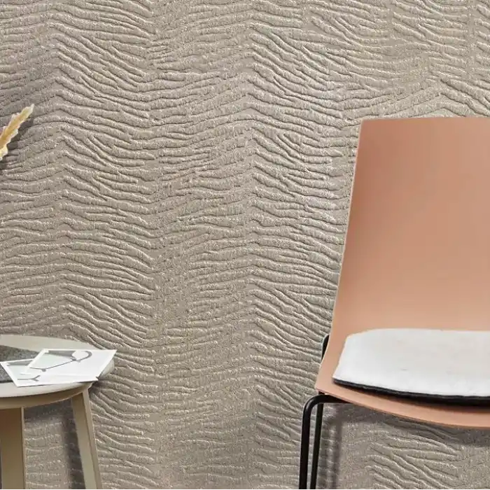 Tink 3D Kendinden Yapışkanlı Duvar Kağıdı Yeni Nesil Akustik Keçe Panel Desenli 52x98 cm (Ekru, 2 Adet 1 m²)