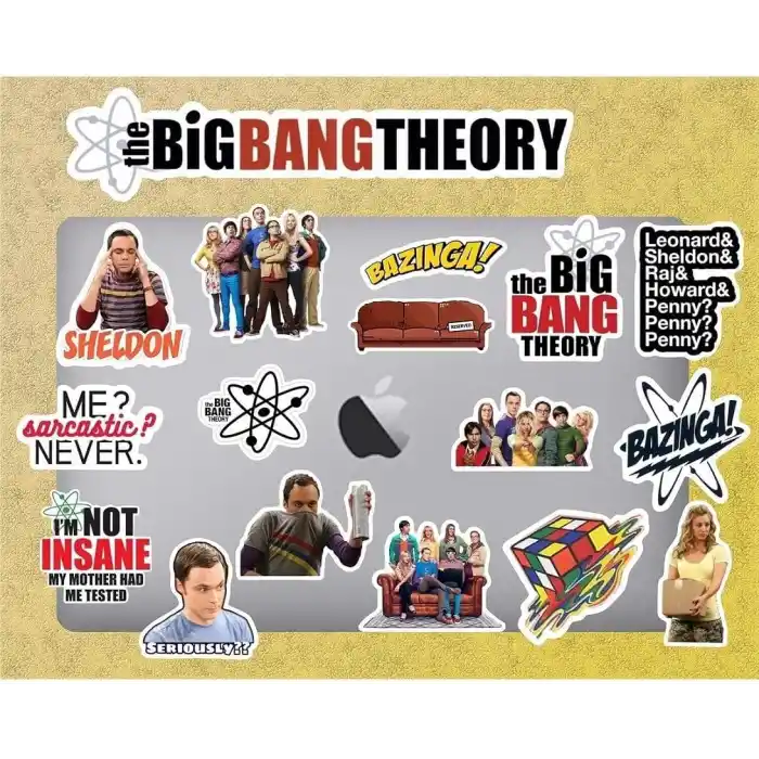 The Big Bang Theory Laptop Notebook Tablet Sticker Seti