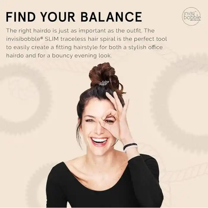 Invisibobble Slim True Black Askılı Paket Saç Lastiği