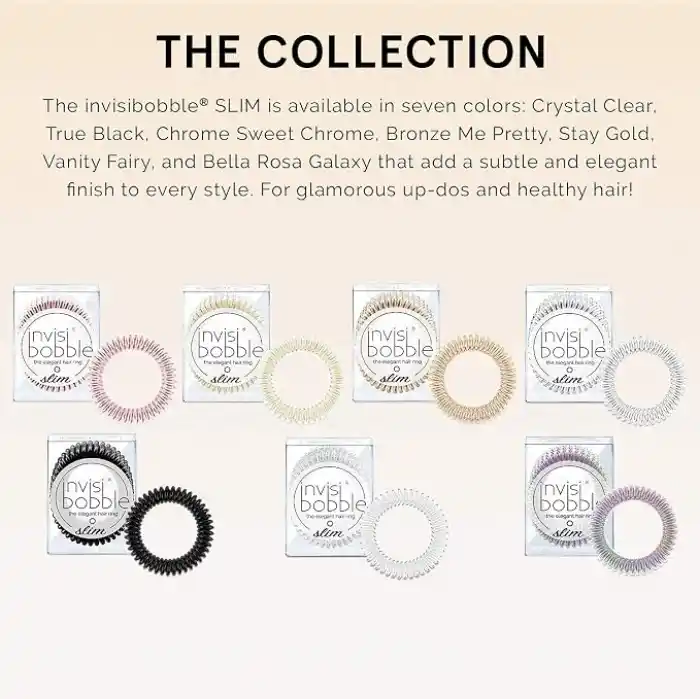 Invisibobble Slim True Black Askılı Paket Saç Lastiği